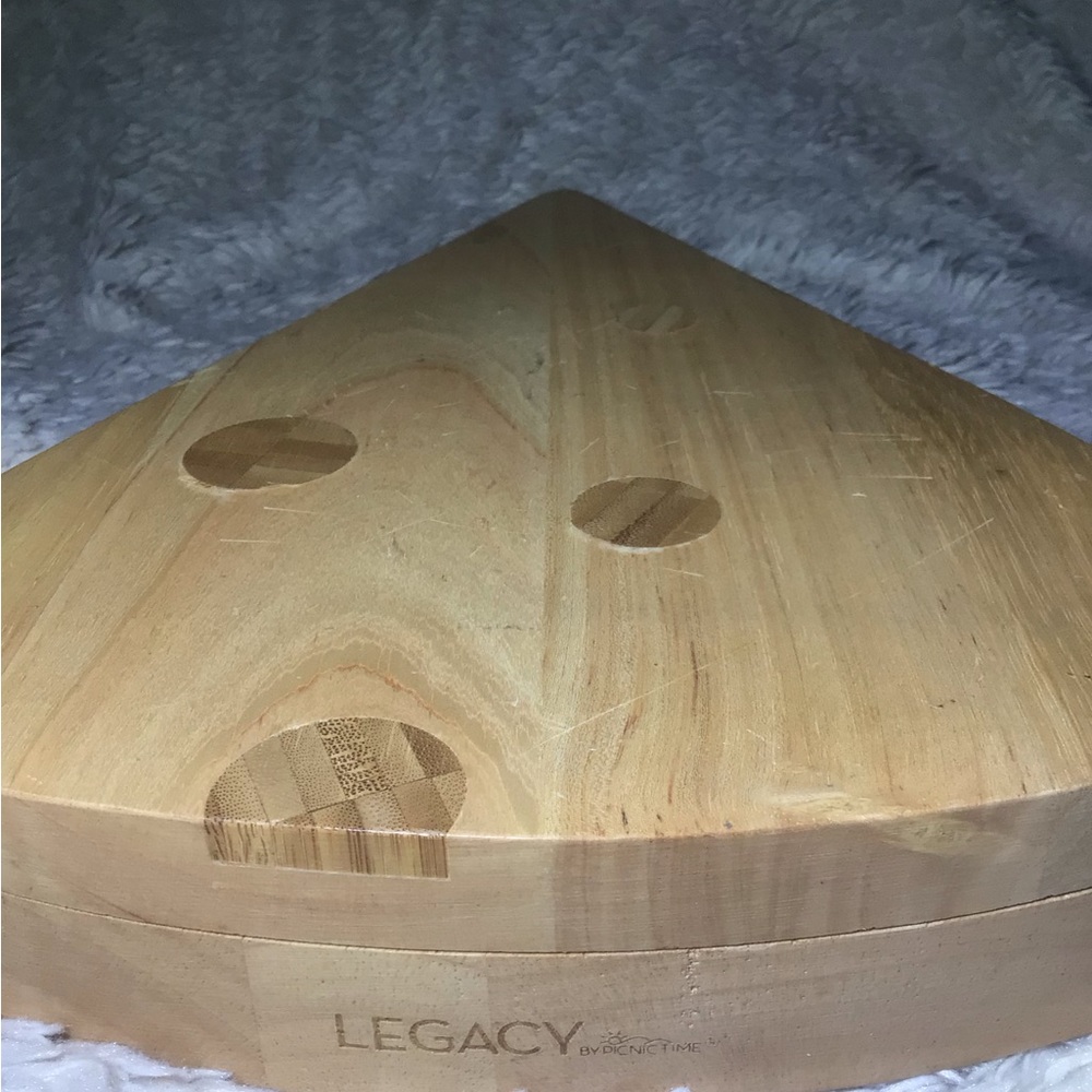Legacy wood cheese board cutting set Swiss wedge cheeseboard set charcuterie - Picture 7 of 7